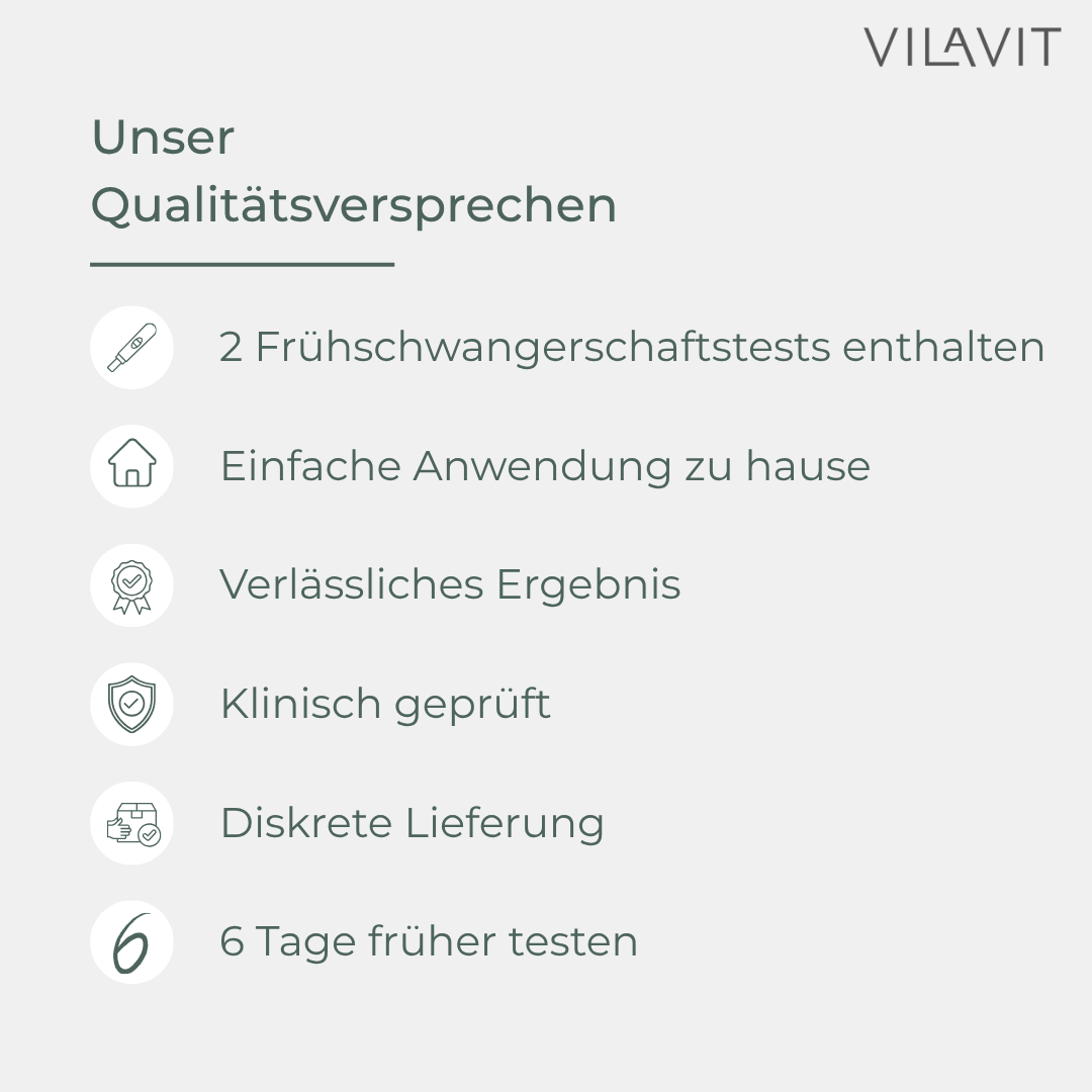 vilavit pregnancy test quality promise